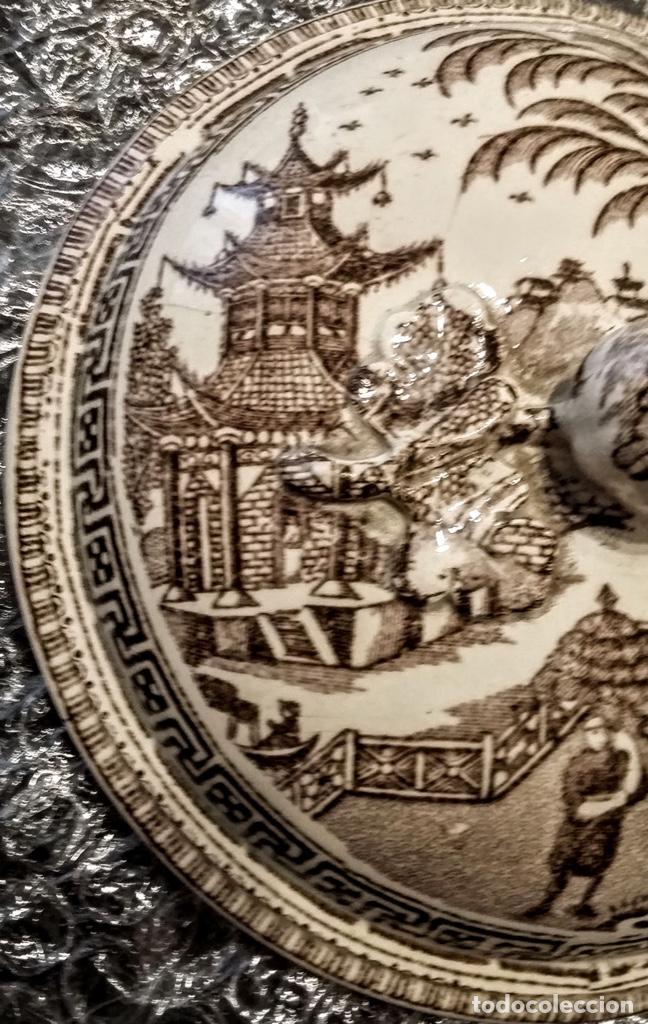 Antig&uuml;edades: Antigua sopera de escena oriental - Foto 13