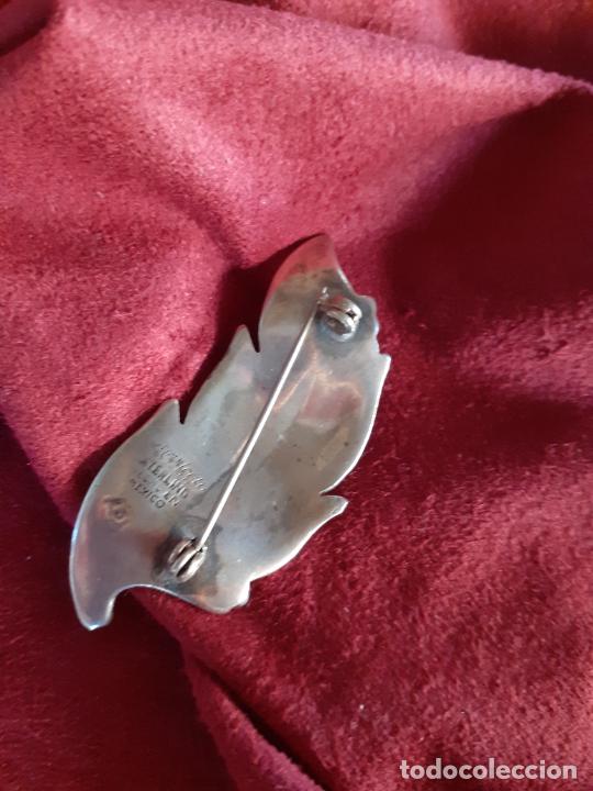 Antig&uuml;edades: Broche de plata 925 Hoja - Foto 2