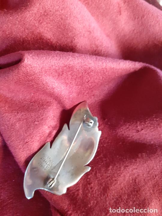 Antig&uuml;edades: Broche de plata 925 Hoja - Foto 3