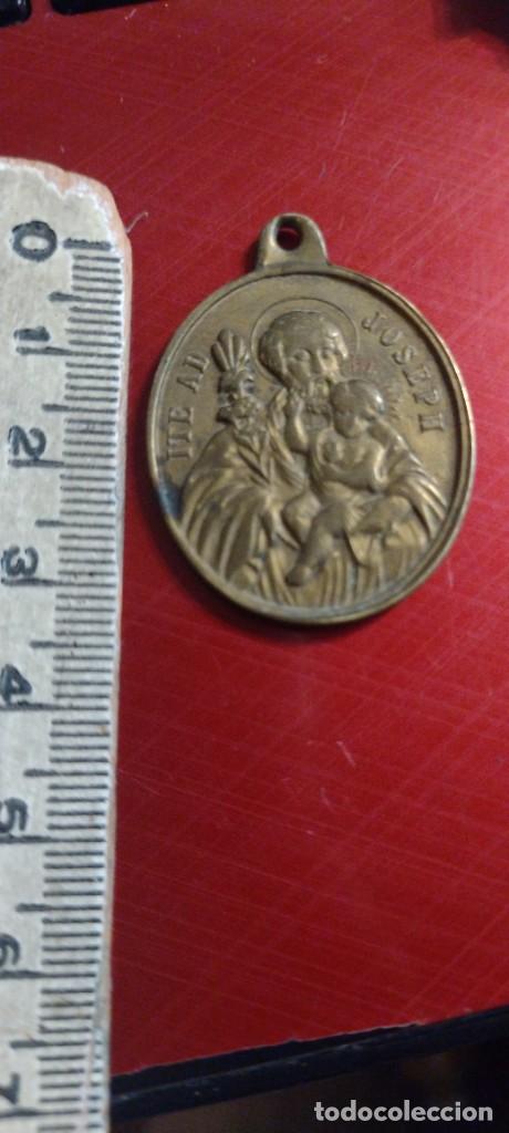 Antig&uuml;edades: Antigua medalla de San Jos&eacute;. - Foto 3