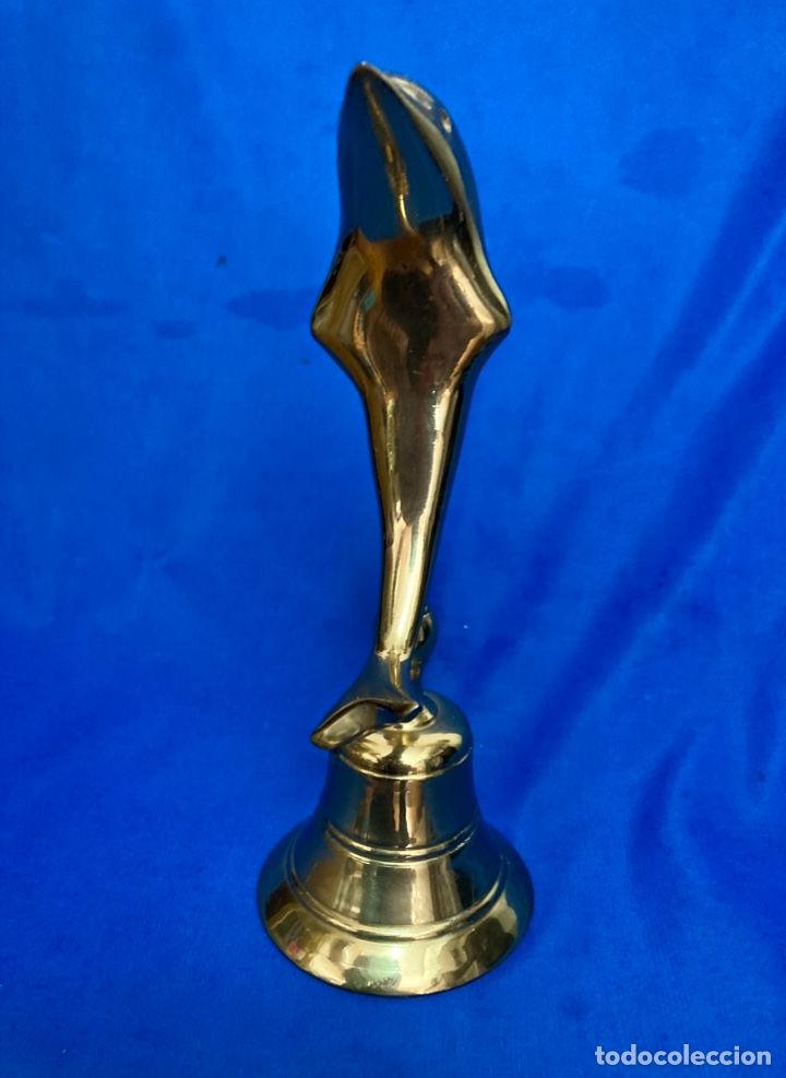 Antig&uuml;edades: CAMPANA DE BRONCE , MANGO DELF&Iacute;N - Foto 4