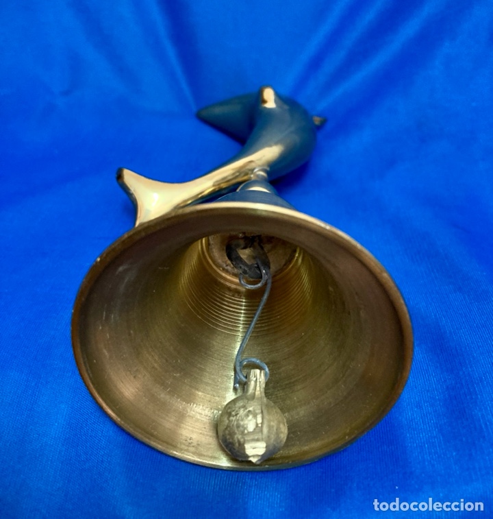 Antig&uuml;edades: CAMPANA DE BRONCE , MANGO DELF&Iacute;N - Foto 5