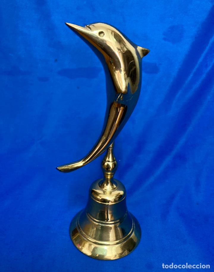 Antig&uuml;edades: CAMPANA DE BRONCE , MANGO DELF&Iacute;N - Foto 2