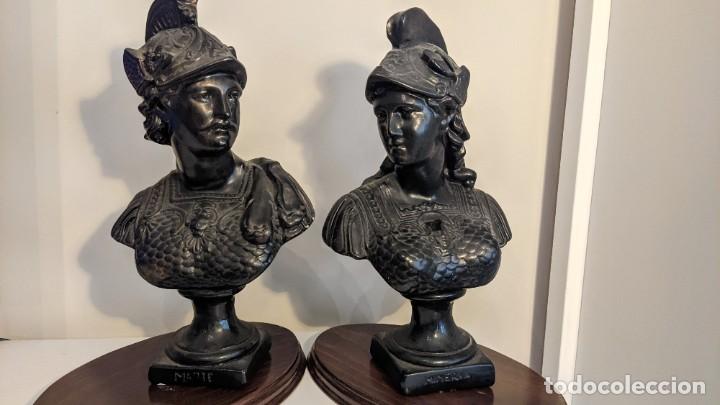 Antig&uuml;edades: PAREJA BUSTOS CL&Aacute;SICOS MARTE Y MINERVA - Foto 2