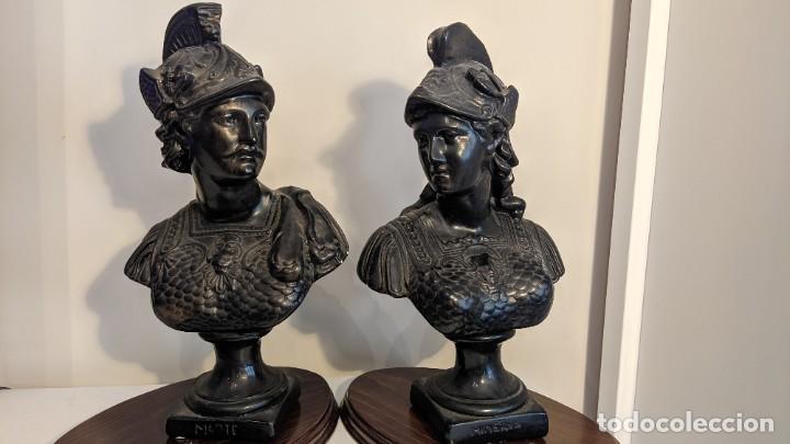 Antig&uuml;edades: PAREJA BUSTOS CL&Aacute;SICOS MARTE Y MINERVA - Foto 3