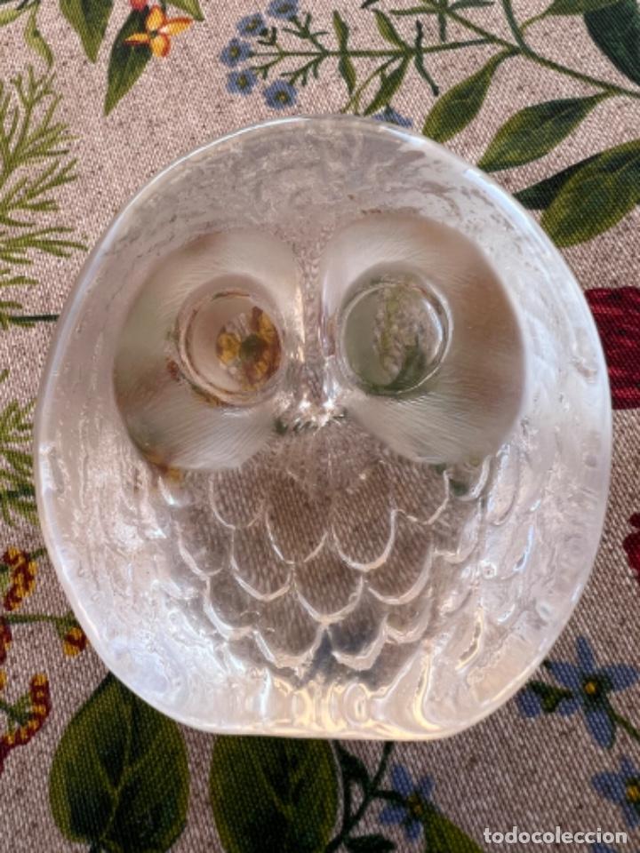 Antig&uuml;edades: BUHO DE CRISTAL FIRMADO - Foto 4