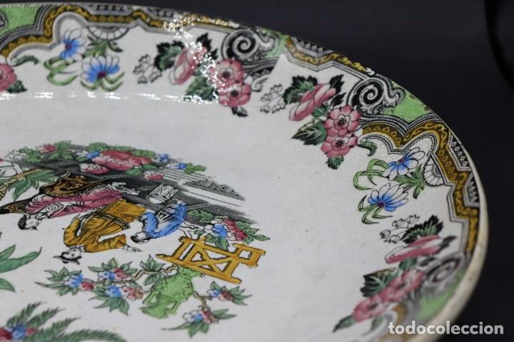 Antig&uuml;edades: plato de loza inglesa, decorado chinesco. - Foto 8