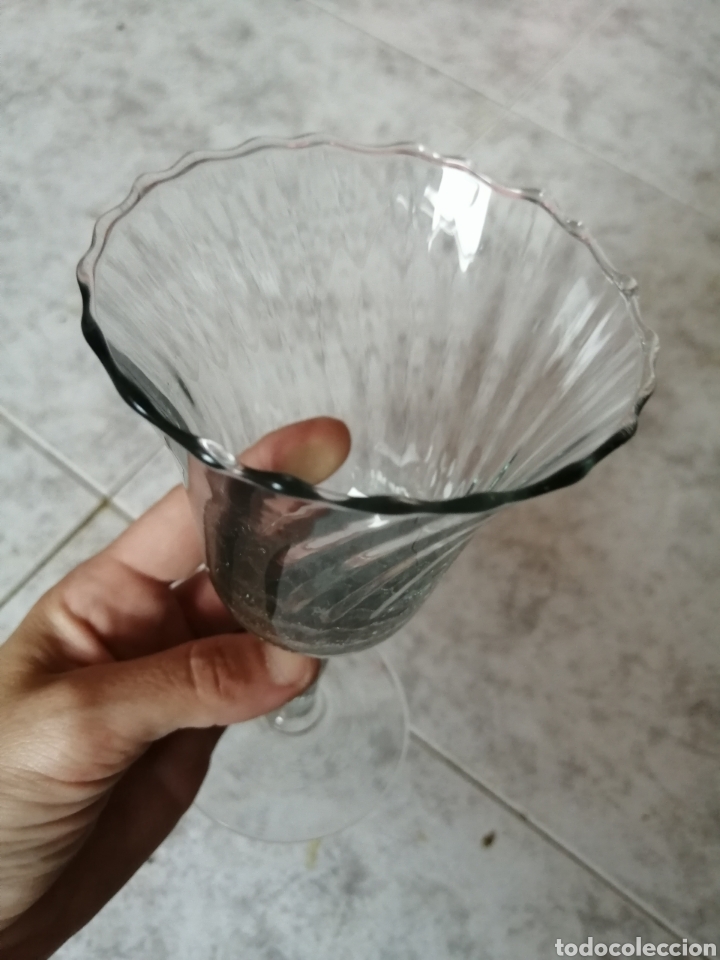 Antig&uuml;edades: Copas de cristal tallado - Foto 7