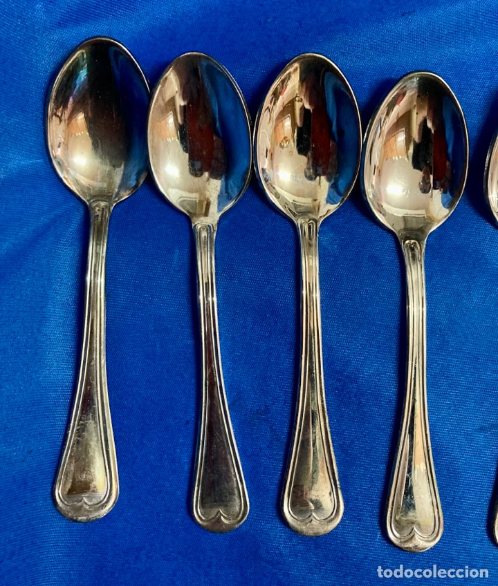 Antig&uuml;edades: 6 CUCHARILLAS (SILVER PLATED) NUEVAS - Foto 3