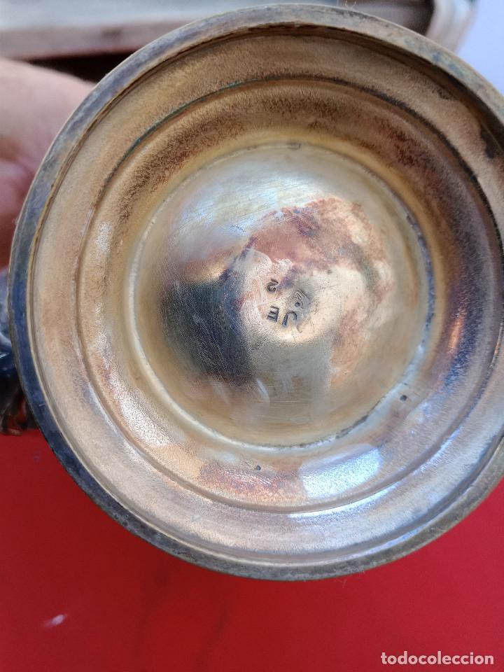 Antig&uuml;edades: tetera de alpaca - Foto 3