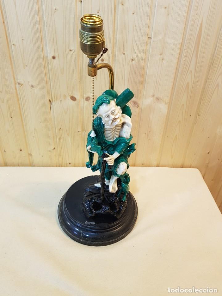 Antig&uuml;edades: LAMPARA DE PORCELANA - Foto 2