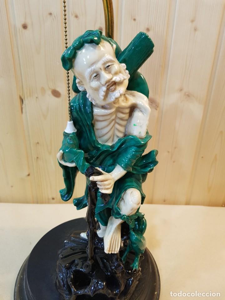 Antig&uuml;edades: LAMPARA DE PORCELANA - Foto 3
