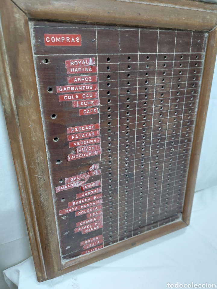 Antig&uuml;edades: Tabla de cocina en madera para marcador - Foto 2