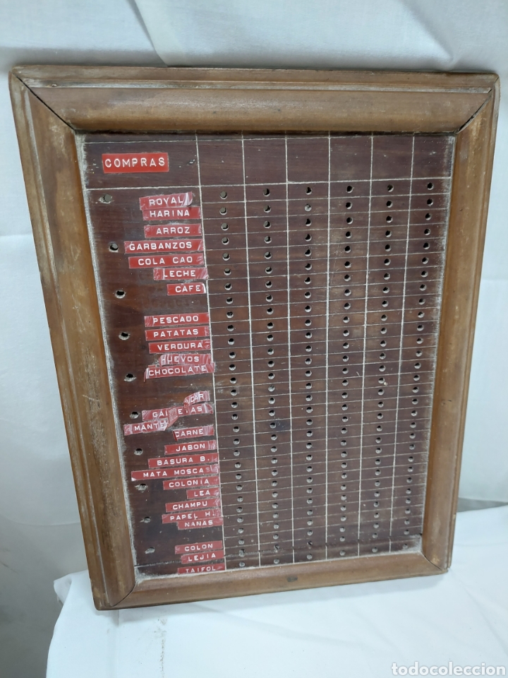 Antig&uuml;edades: Tabla de cocina en madera para marcador - Foto 1