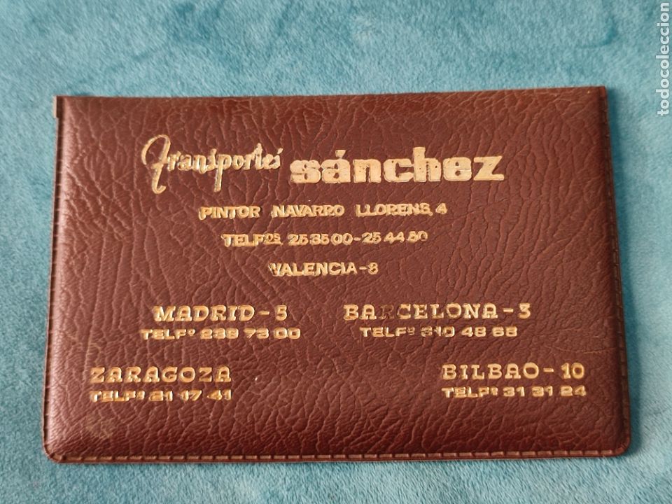 Antiques: Portatarjetas Transportes Sanchez Valencia