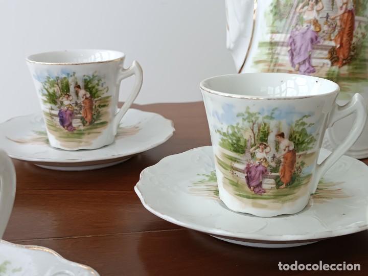 Antig&uuml;edades: Juego caf&eacute; Limoges Art nouveau - Foto 10
