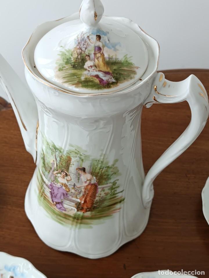 Antig&uuml;edades: Juego caf&eacute; Limoges Art nouveau - Foto 16
