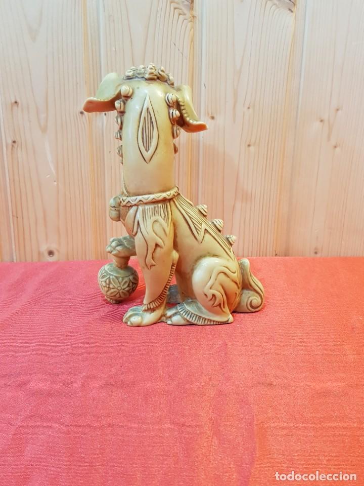 Antig&uuml;edades: PERRO FOO ALABASTRO TALLADO - Foto 3