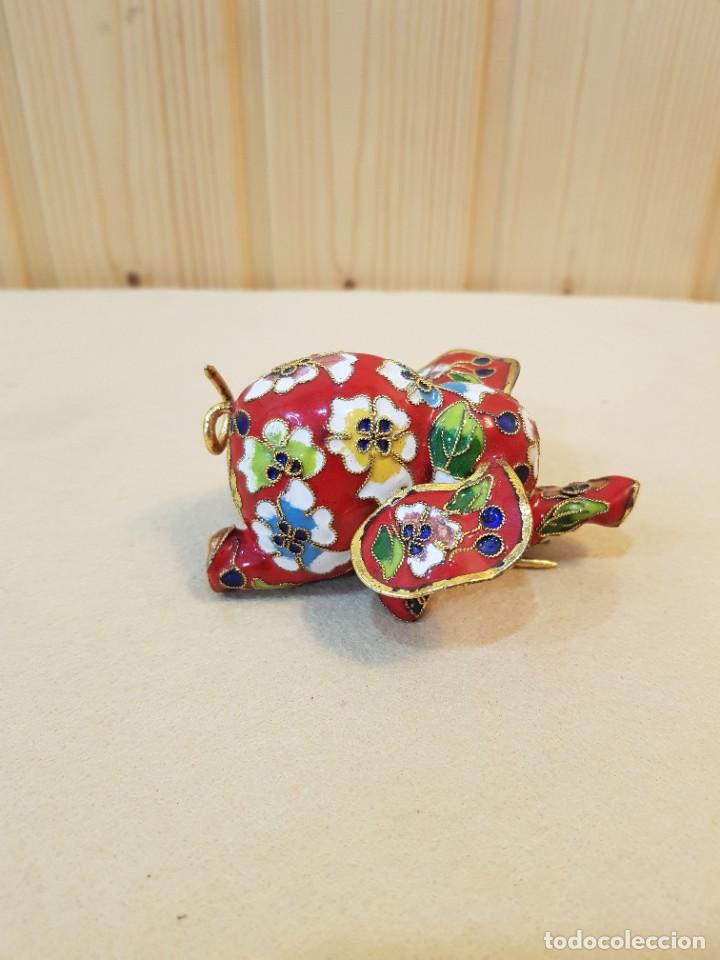 Antig&uuml;edades: ELEFANTE CLOISONNE - Foto 4