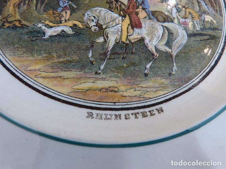 Antig&uuml;edades: Juego de 3 platos del s. XIX - Foto 3