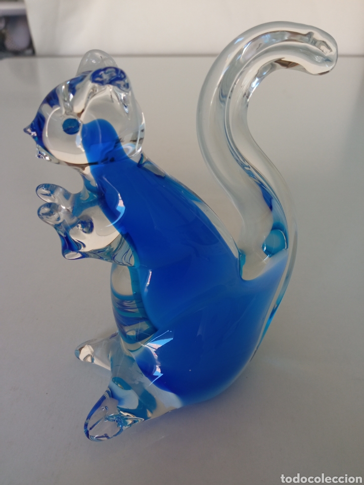 Antig&uuml;edades: Figura de ardilla en cristal macizo de Murano - Foto 1
