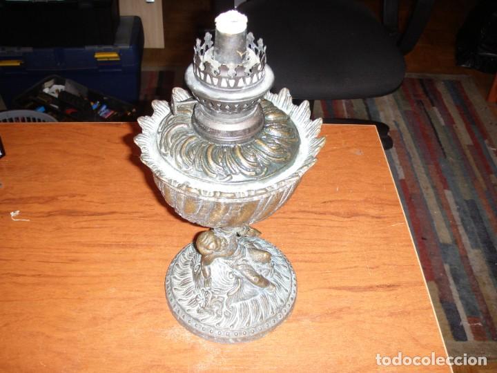 Antig&uuml;edades: PRECIOSO QUINQU&Eacute; GRANDE DE BRONCE - Foto 2