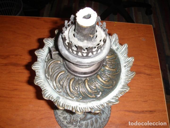 Antig&uuml;edades: PRECIOSO QUINQU&Eacute; GRANDE DE BRONCE - Foto 3