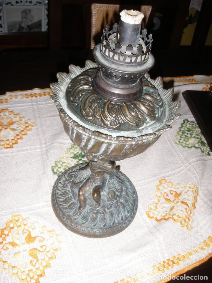 Antig&uuml;edades: PRECIOSO QUINQU&Eacute; GRANDE DE BRONCE - Foto 8