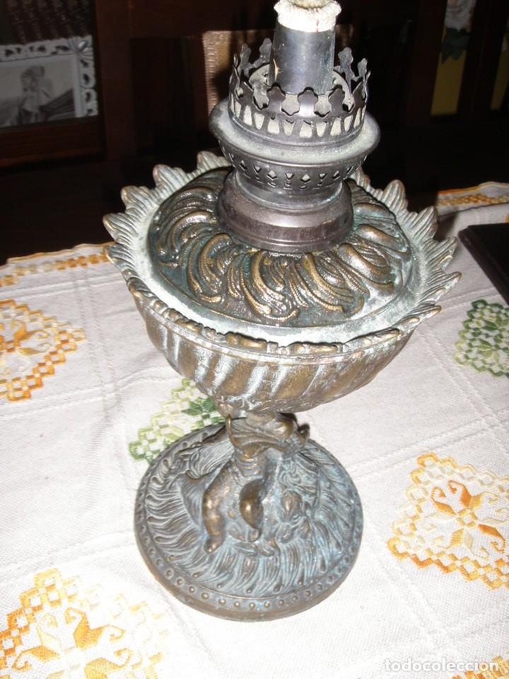 Antig&uuml;edades: PRECIOSO QUINQU&Eacute; GRANDE DE BRONCE - Foto 10
