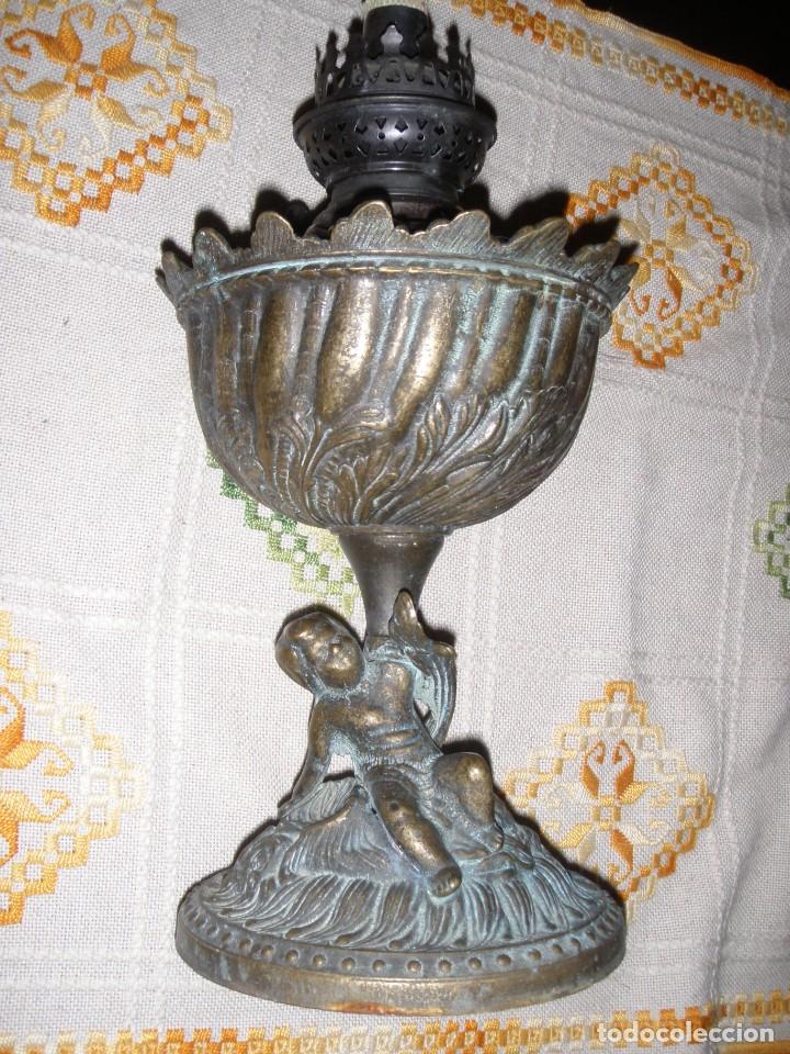 Antig&uuml;edades: PRECIOSO QUINQU&Eacute; GRANDE DE BRONCE - Foto 11