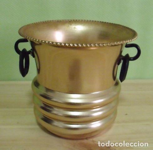 Antig&uuml;edades: Jarr&oacute;n Centro Mesa Cobre Lat&oacute;n - Foto 5
