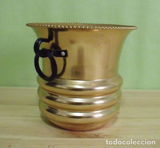Antig&uuml;edades: Jarr&oacute;n Centro Mesa Cobre Lat&oacute;n - Foto 2