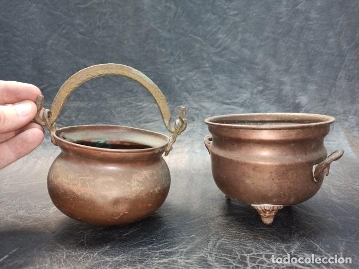 Antig&uuml;edades: Decorativos calderos de cobre. C62 - Foto 1