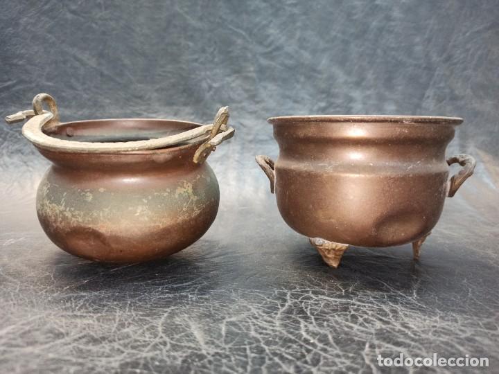 Antig&uuml;edades: Decorativos calderos de cobre. C62 - Foto 3