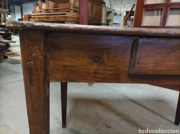 Antig&uuml;edades: Mesa r&uacute;stica en madera de pino - Foto 4