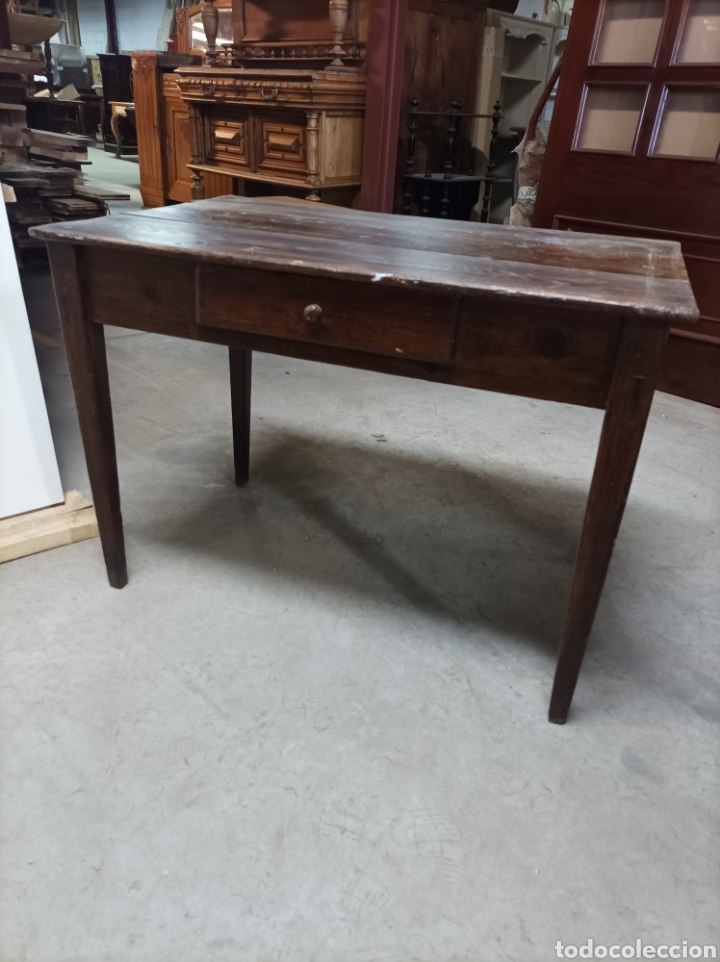Antig&uuml;edades: Mesa r&uacute;stica en madera de pino - Foto 5