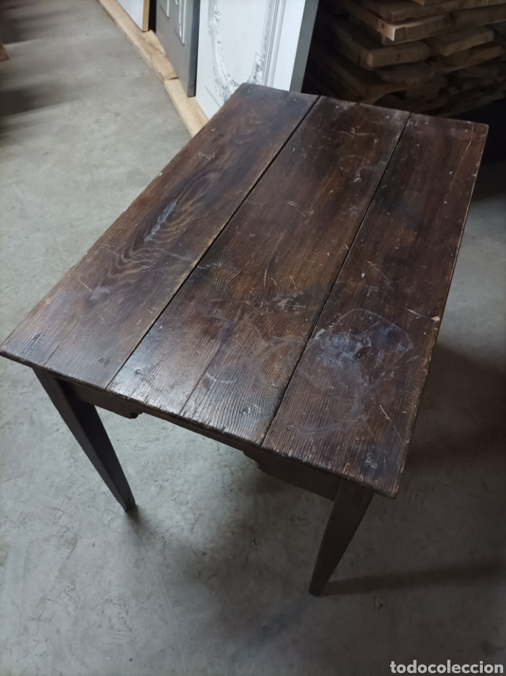 Antig&uuml;edades: Mesa r&uacute;stica en madera de pino - Foto 6
