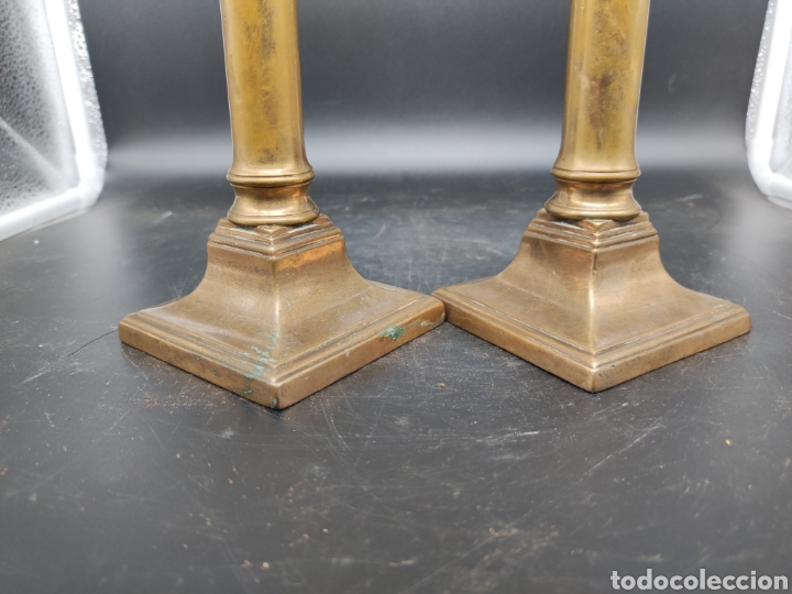 Antig&uuml;edades: Candeleros pareja - Foto 2