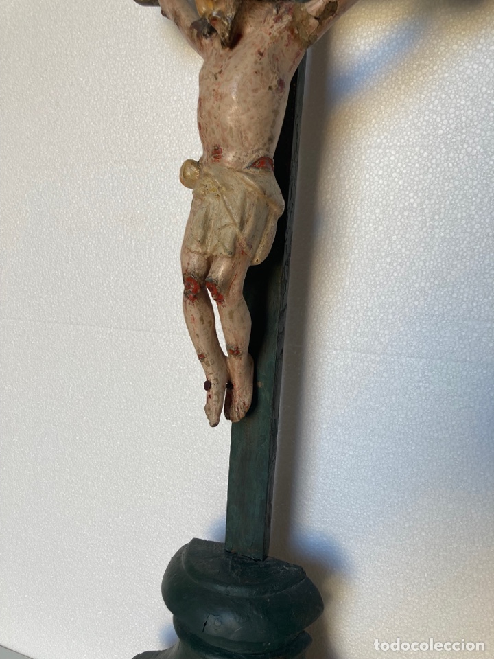 Antig&uuml;edades: Talla cristo popular antiguo - Foto 3