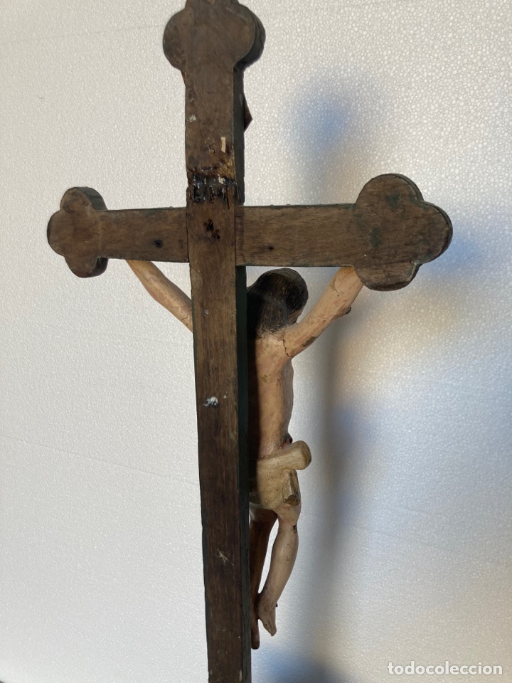 Antig&uuml;edades: Talla cristo popular antiguo - Foto 8