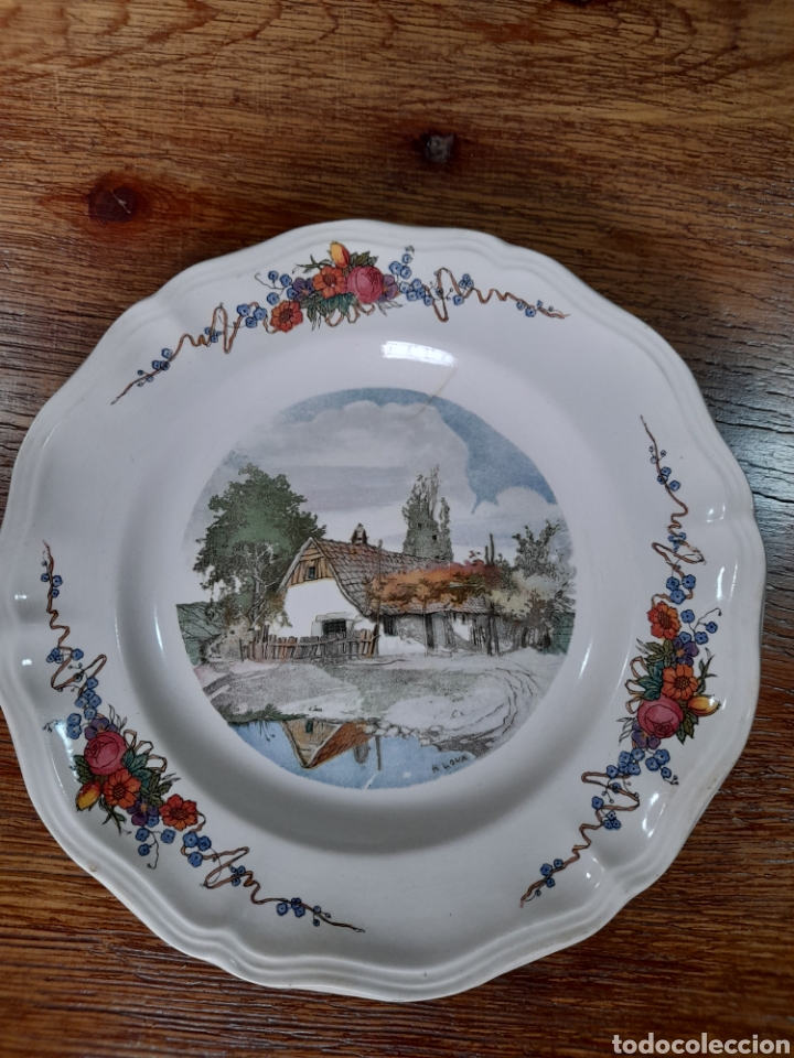 Antig&uuml;edades: Plato Sarreguemines Obernai - Foto 1