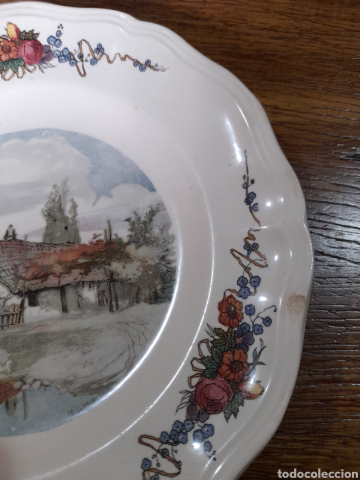 Antig&uuml;edades: Plato Sarreguemines Obernai - Foto 2
