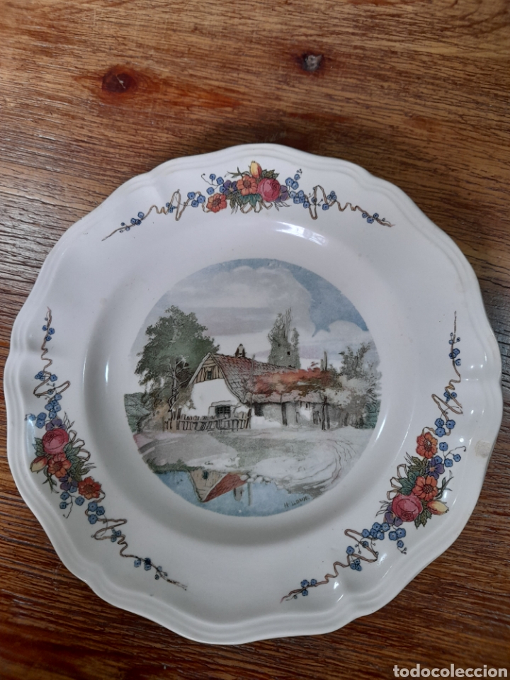 Antig&uuml;edades: Plato Sarreguemines Obernai - Foto 1