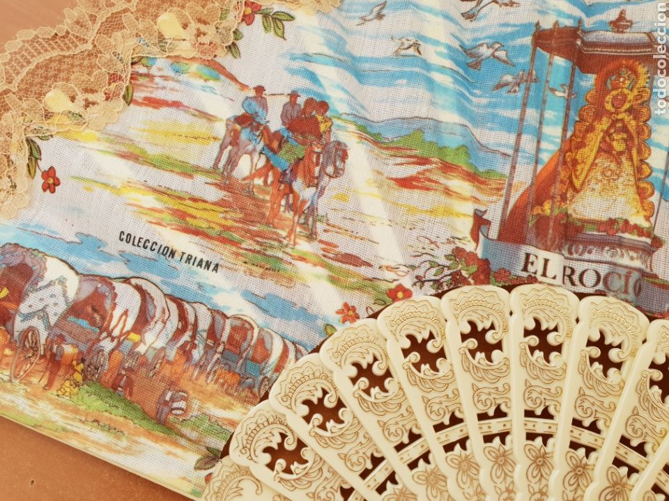 Antig&uuml;edades: Abanico El Roc&iacute;o colecci&oacute;n Triana - Foto 2