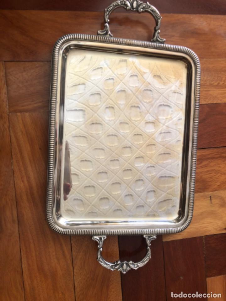 Antig&uuml;edades: Bandeja de alpaca - Foto 1