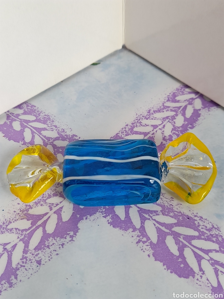 Antig&uuml;edades: CARAMELO DE CRISTAL DE MURANO 7 CM - Foto 1
