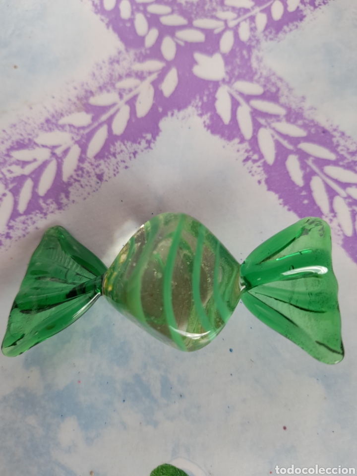 Antig&uuml;edades: CARAMELO DE CRISTAL DE MURANO 6 CM - Foto 1