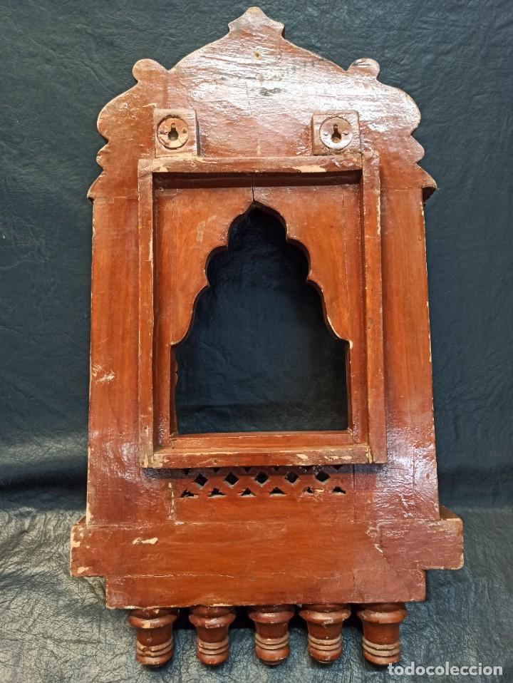Antig&uuml;edades: Excepcional capilla de colgar de madera tallada. C70 - Foto 8
