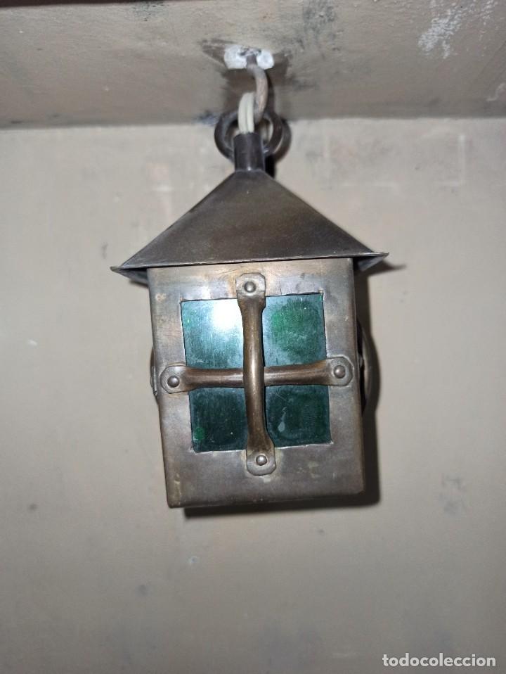 Antig&uuml;edades: Gran capilla de colgar con farol. - Foto 8