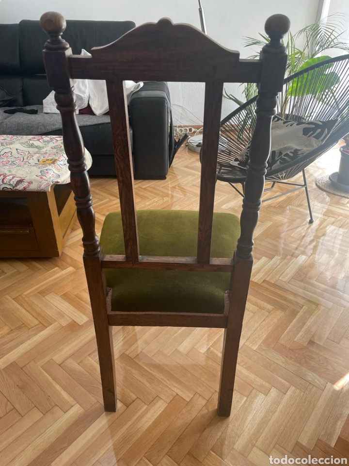Antig&uuml;edades: 2 sillas antiguas de terciopelo - Foto 2